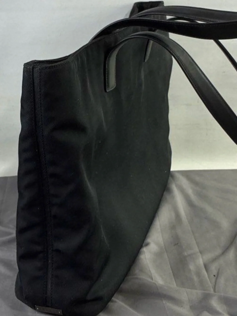 Coach Black Nylon Tote with Leather Ascents